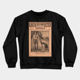 Advance Australia! Cover of Black & White Budget October 1900 Crewneck Sweatshirt